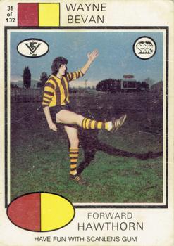 1975 Scanlens VFL #31 Wayne Bevan Front